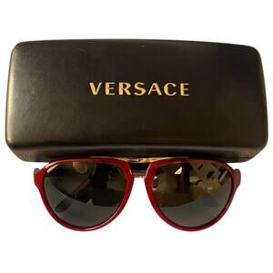 Unisex Versace Aviator Sunglasses Red Pilot 4223 w/ case - $295 retail